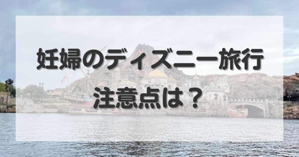 妊婦がディズニー旅行は迷惑 経験者がおすすめする楽しみ方は おまめ家のディズニー大好きブログ